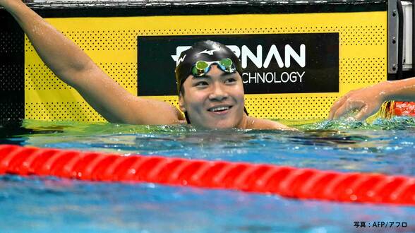 男子200m個メ 松下知之が競泳陣初金メダル！14年萩野以来、12年ぶりのアジア王者に　17歳・小島夢貴が銀【アジア大会】|TBS NEWS DIG
