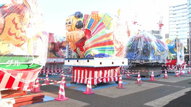 大分七夕まつりの名物「府内戦紙」点灯式 自由なデザインの山車が彩る夏の夜|TBS NEWS DIG