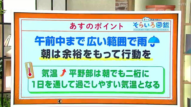 高知の天気　12日の午前中は雨　午後は晴れて気温上昇　東杜和気象予報士が解説|TBS NEWS DIG