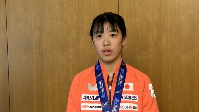 世界卓球の女子団体で準優勝に貢献 面手凛選手に岡山県スポーツ特別顕賞|TBS NEWS DIG