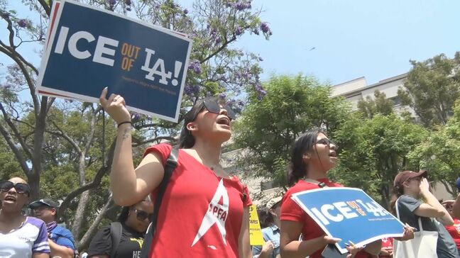 アメリカ・ロサンゼルスで不法移民摘発への抗議活動4日目に　国防総省は海兵隊700人を派遣すると発表|TBS NEWS DIG