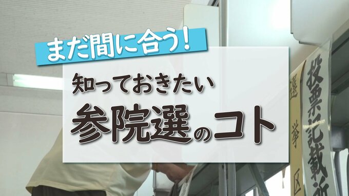 まだ間に合う！知っておきたい「参議院選挙のコト」【投票所で…写真や動画を撮るのは？・ボールペンを持ち込むのは？・誰かに相談してもいい？】|TBS NEWS DIG
