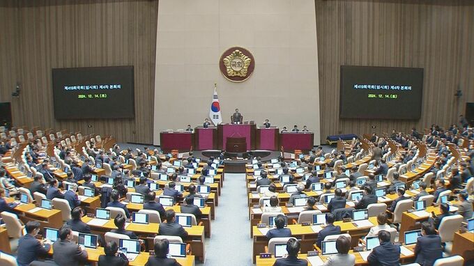 【速報】韓国国会、ユン大統領への弾劾訴追案の採決始まる|TBS NEWS DIG