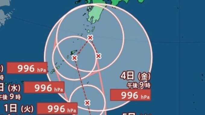 【台風情報】最大瞬間風速25m/sで西日本に接近の可能性も　“台風のたまご”「熱帯低気圧b」は今後どうなる？　日本への影響は？　ゆっくりノロノロと迷走気味に移動か…？　雨風シミュレーションあり　|　青森のニュース│ATV NEWS│青森テレビ