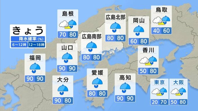 【きょう3/25 (水)広島天気】1日雨　雨脚・風強まる時間も　|　RCC NEWS | 広島ニュース | RCC中国放送