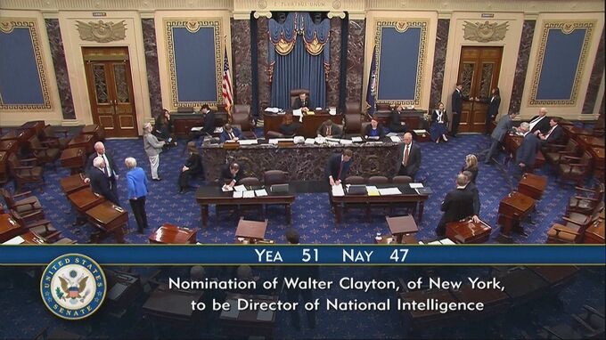 米連邦議会上院　国家情報長官に元米証券取引委・委員長で連邦検事のクレイトン氏を充てる人事案を承認