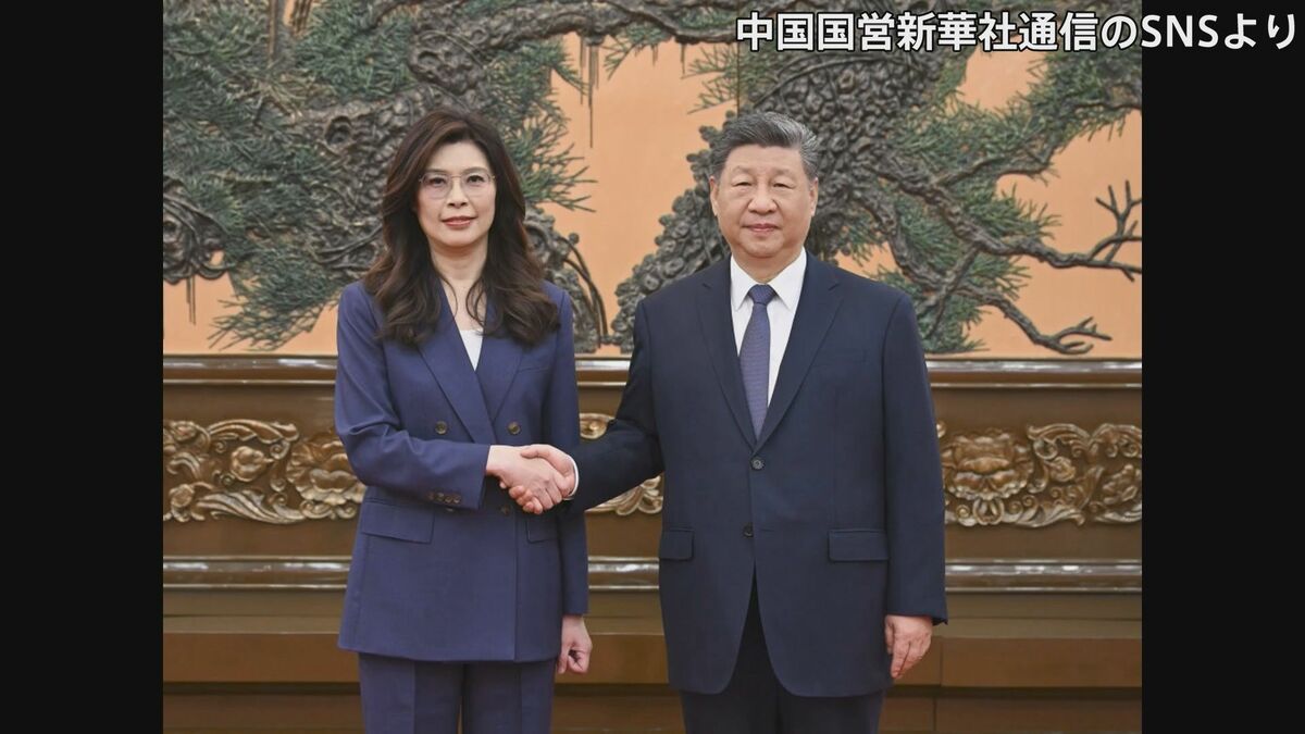 台湾独立に反対」で一致 中国・習近平国家主席と台湾・国民党主席が