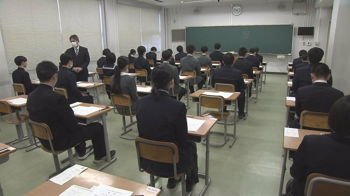 大分高専で一般入試　4学科あわせて266人が志願　雪の影響も