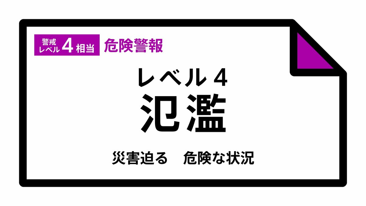 【レベル4氾濫危険警報】木曽川水系飛騨川に発表 (午前10時25分時点）