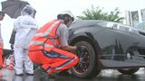 車のタイヤ破裂に注意 警察とJAFがタイヤの空気圧を無料点検 大分 | 大分のニュース|OBS NEWS|大分放送
