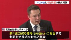 テスラがイーロン・マスク氏に4兆2600億円相当の株式報酬　CEO2年継続などが条件| TBS CROSS DIG with Bloomberg