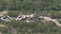 米テキサス州で貨物列車約30両が脱線　現時点でけが人なし| TBS CROSS DIG with Bloomberg