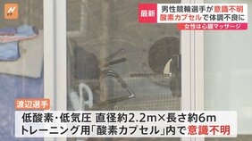 競輪選手･渡辺藤男さん（57）がトレーニング施設の酸素カプセルで意識不明の重体|TBS NEWS DIG