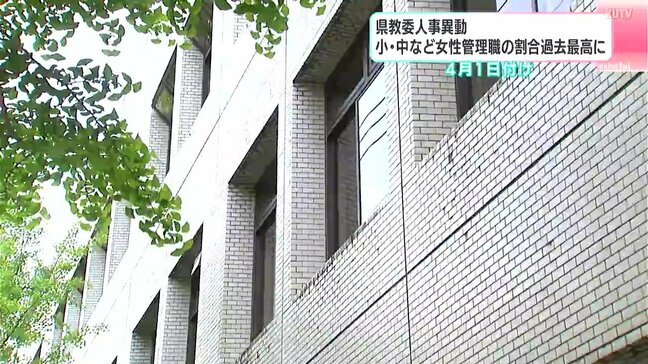 高知県教育委員会人事異動２０２６　小・中など女性管理職の割合が過去最高に|TBS NEWS DIG