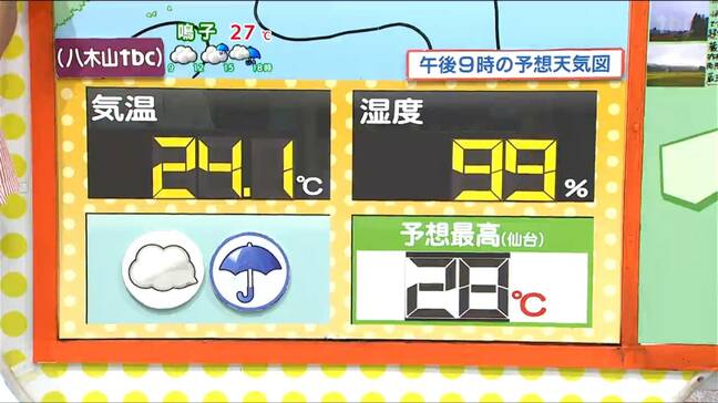 【9日宮城の天気・雨雲シミュレーション】秋雨シーズン到来で県内で雨続く 土砂降りの地域も tbc気象台|TBS NEWS DIG