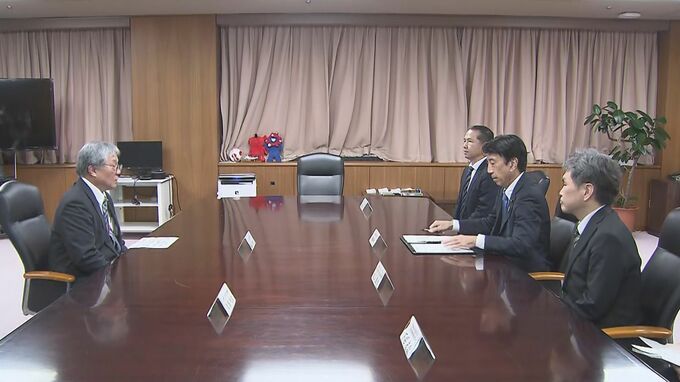 齋藤経産大臣と佐賀・玄海町長が面会　核のごみ最終処分場選びに向けた文献調査に関連し