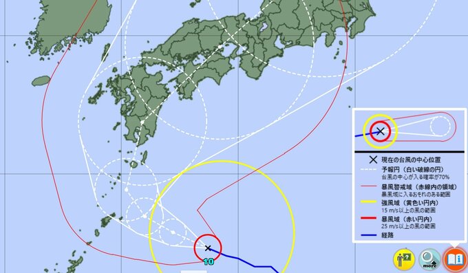 【台風10号情報 26日午前7更新】西寄りコースで九州から四国にかけ接近上陸か【雨の動きシミュレーション】接近前から前線を刺激 “ゲリラ雷雨” に警戒　|　富山のニュース｜天気・防災｜チューリップテレビ
