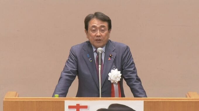 赤沢経産大臣「私は『骨格』というより『お肉』。林大臣と金子大臣とよく『俺たちお肉だよな』と話をしている」　“内閣改造”で処遇に注目…支援者らの前で語ったこととは？|TBS NEWS DIG