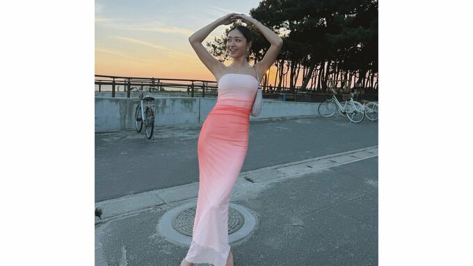 【 みちょぱ 】池田美優さん　友人の結婚式でオレンジグラデーションドレス姿を披露　「幸すぎたよ〜」自然に囲まれた野外ウェディングで輝く|TBS NEWS DIG