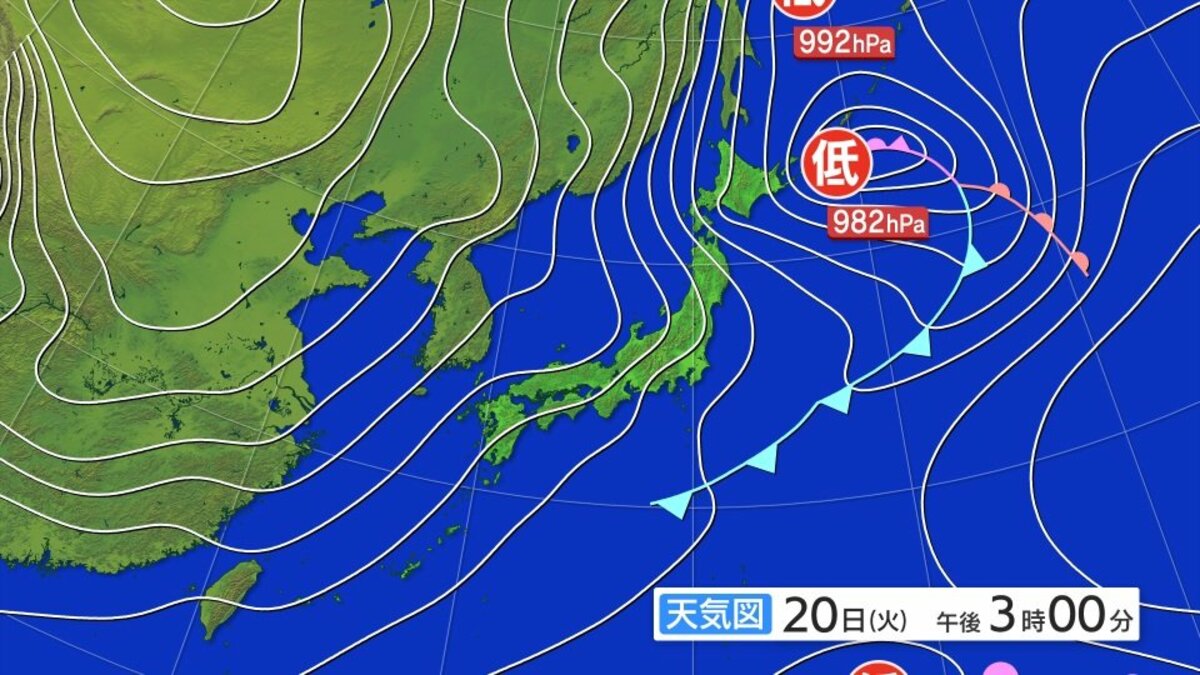 東北、北陸、近畿、中国地方は22日大雪に警戒を 東日本の上空は25日頃