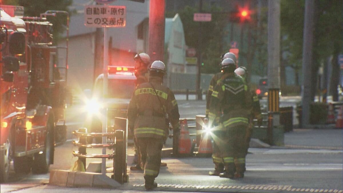 深夜に鉄骨3階建ての住宅で火事 住人の68歳男性が死亡 岐阜市の住宅街