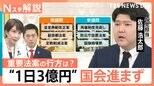 “1日3億円”の国会審議がストップ…正常化はいつ？野党猛反発の背景と今後の重要法案の行方【Nスタ解説】|TBS NEWS DIG
