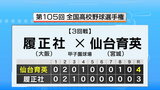 仙台育英が履正社に勝利「悲願の夏連覇まであと3勝」夏の甲子園3回戦　|　宮城のニュース│tbc NEWS│tbc東北放送