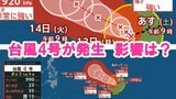 【台風4号が発生】太平洋上で熱低が発達 10日午前3時に台風第4号 今後「非常に強い」台風になる見込み 気象庁|TBS NEWS DIG