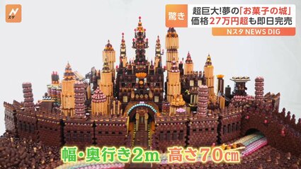 27万円の超巨大“お菓子の城”が即日完売！子どもの頃からの夢を叶えた人