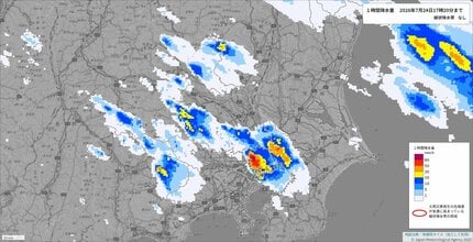 大雨警戒】関東甲信で今夜にかけ非常に激しい雨 地下施設への浸水や