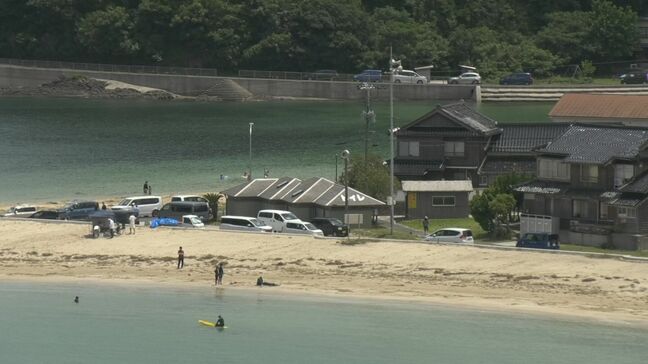 松江市の海水浴場で海開き 「いる、いる、いっぱいいる!」地引網で「コウイカ」もゲット|TBS NEWS DIG