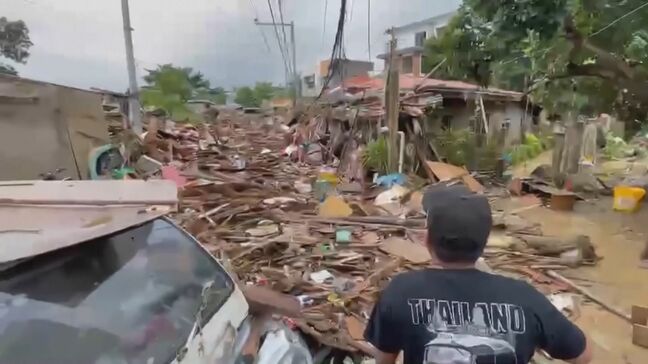 フィリピンを直撃の台風25号 死者40人に 救助ヘリが墜落し乗組員6人死亡|TBS NEWS DIG