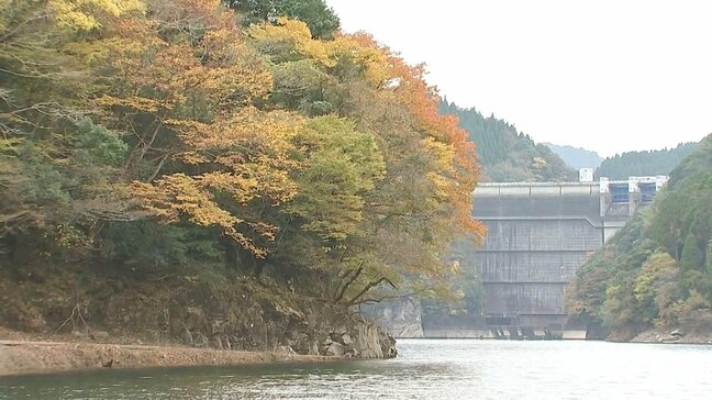 水上から楽しむ秋の絶景　松原ダム周辺で紅葉が見頃　大分・日田市|TBS NEWS DIG