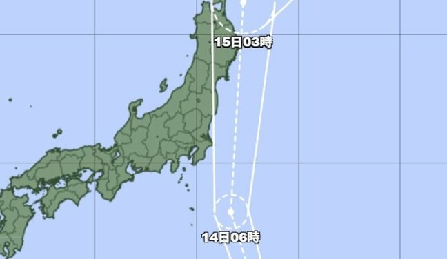 【台風5号】「発達しながら北上中」14日に東日本直撃か？関東・東北で35メートルの暴風と100ミリの大雨　暴風・高波・土砂災害に警戒を【雨風シミュレーション】|TBS NEWS DIG
