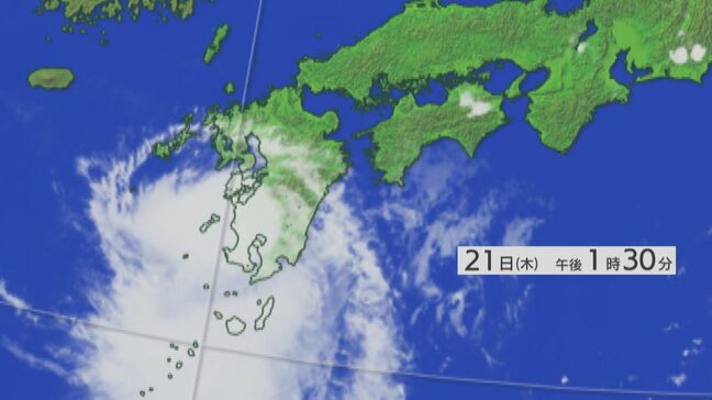 台風12号が九州上陸 大分県内は22日昼過ぎに落雷・竜巻など突風のおそれ 【21日~22日の雨風シミュレーション】|TBS NEWS DIG