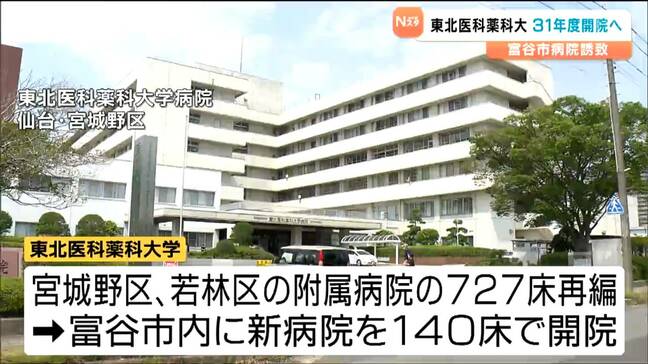 開院は2031年度想定　富谷市誘致の総合病院は「東北医科薬科大学」に正式決定　宮城|TBS NEWS DIG