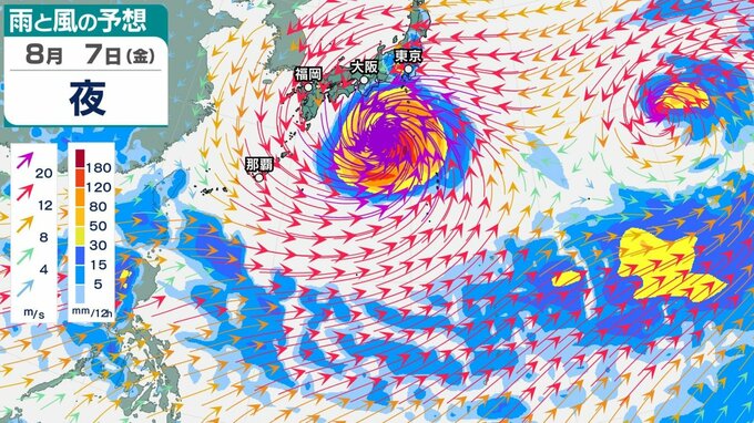 【台風情報】 最大瞬間風速 75 m/s予想...「台風13号」猛烈な勢力へ発達見込み　今後の進路は？8月7日（金）にかけて雨・風シミュレーション＆全国各都市の天気予報【気象庁28日午前9時45分発表】|TBS NEWS DIG
