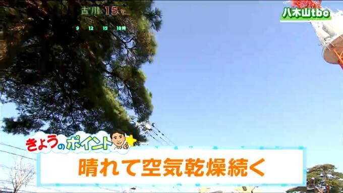 【24日宮城の天気】晴れて暖か　花粉の大量飛散と乾燥に注意　仙台で最高気温16℃予想　tbc気象台|TBS NEWS DIG
