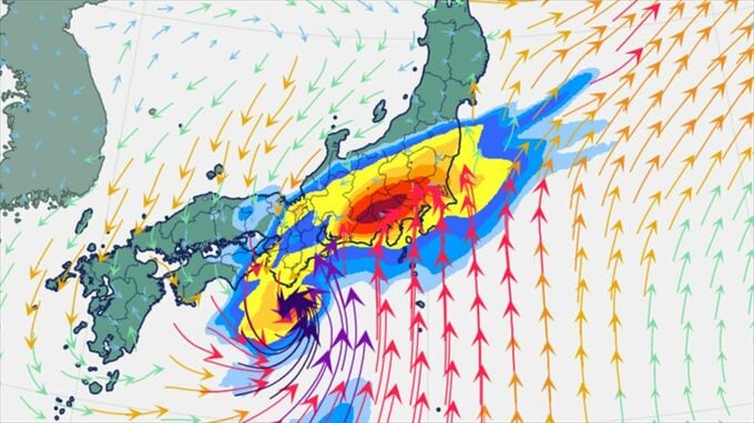 【台風情報】台風7号　27日～28日頃にかけ　関東甲信地方に接近か　台風接近前から警報級の大雨となるおそれ　【進路予想・雨と風のシミュレーション】　|　山梨のニュース | ＵＴＹテレビ山梨