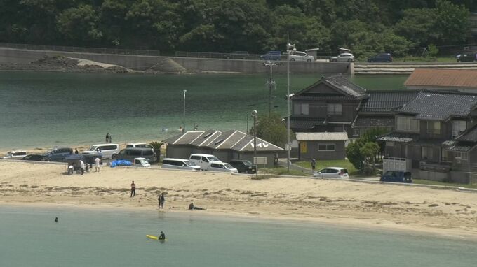 松江市の海水浴場で海開き　「いる、いる、いっぱいいる！」地引網で「コウイカ」もゲット|TBS NEWS DIG