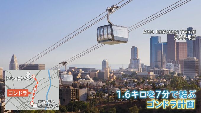 大谷翔平選手に「最初に乗ってほしい」　LA中心部からドジャースタジアムまで7分の“ゴンドラ計画”浮上