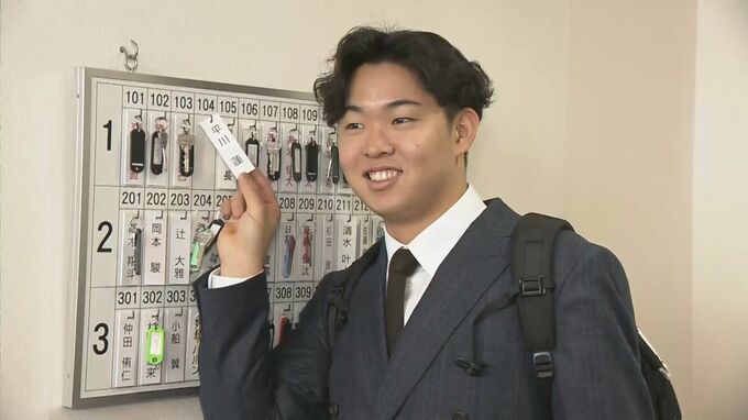 【カープ新人入寮】ドラ１平川“出世部屋”入寮　森下や小園が過ごした104号室　　|　RCC NEWS | 広島ニュース | RCC中国放送