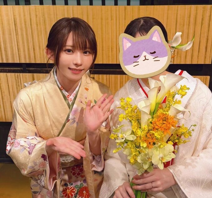 【 えなこ 】 「妹の結婚式に行ってきました」　振袖姿の笑顔ショット公開　「私含めえなこ親族は感極まって泣きまくった1日でした　笑」|TBS NEWS DIG