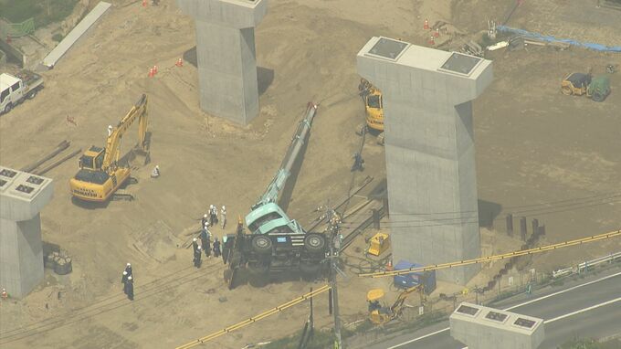 【速報】「クレーン車が転倒した」バイパス道路の工事中　作業員２人けが　広島　|　RCC NEWS | 広島ニュース | RCC中国放送