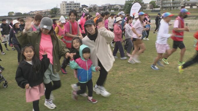 乳がん検診呼びかけ「Pink park run」走る歩くで有酸素運動 母の日前にランニング 石川・金沢市|TBS NEWS DIG