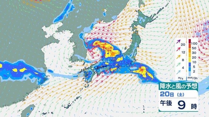 【大雨の範囲拡大か】20日にかけて西日本を中心に大雨のおそれ…落雷・突風・降ひょうなどに注意　1時間ごとの雨風シミュレーション【気象庁18日発表】|TBS NEWS DIG