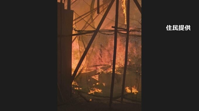 【独自】香港マンション火災　発火直後のマンション内部写真入手