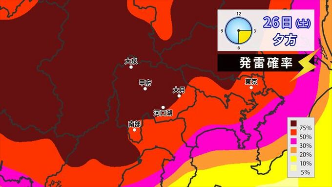 関東甲信は週末に天気急変のおそれ　台風進路の影響など気象予報士が解説　|　山梨のニュース | ＵＴＹテレビ山梨