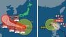 【ダブル台風　台風13号（ドルフィン）台風14号（クジラ）】13号は大型で非常に強い勢力　最大瞬間風速60 m/s 沖縄直撃後勢力をあまり弱めず急カーブか...今後の進路は？雨風シミュレーション【気象庁台風情報5日午後3時45分発表】　|　岡山・香川のニュース | 天気 | RSK山陽放送