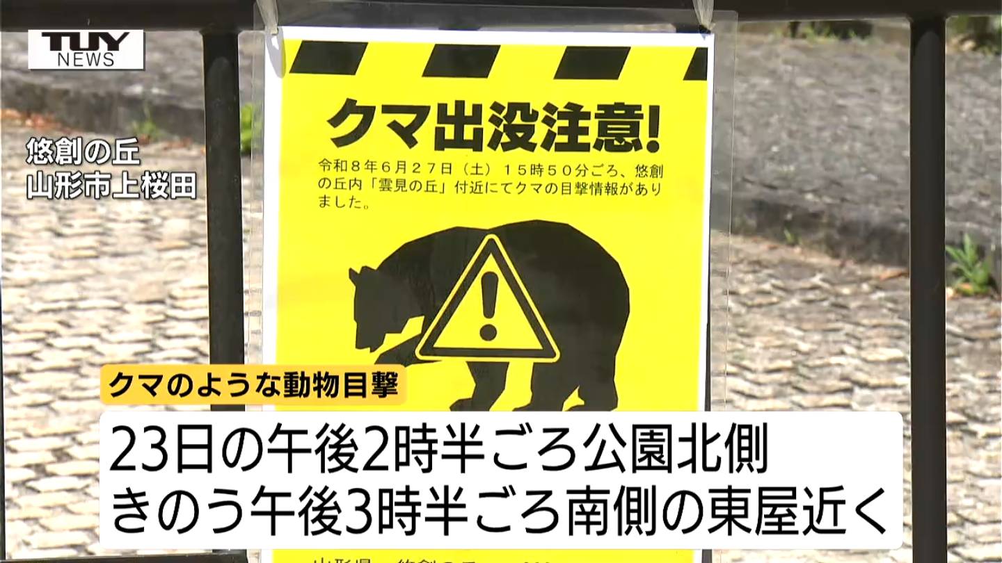 山形市内でクマ目撃相次ぐ 悠創の丘は当面の間閉鎖に | TBS NEWS DIG